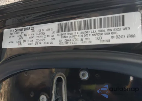 2014 Ram 1500 Express from USA, damaged, VIN 1C6RR7KT6ES411192